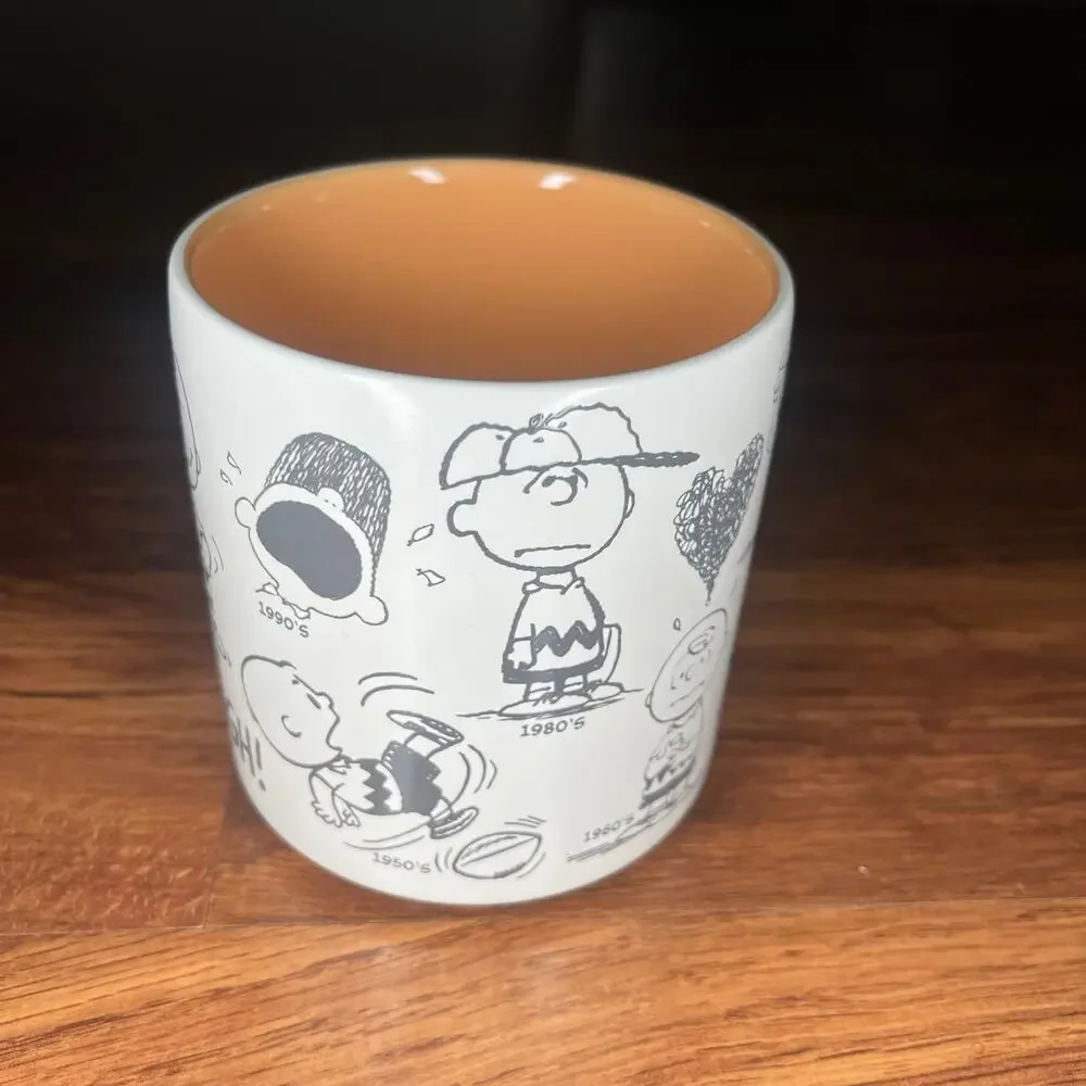 NEW Hallmark Peanuts 75th Anniversary Charlie Brown Through the Decades Mug